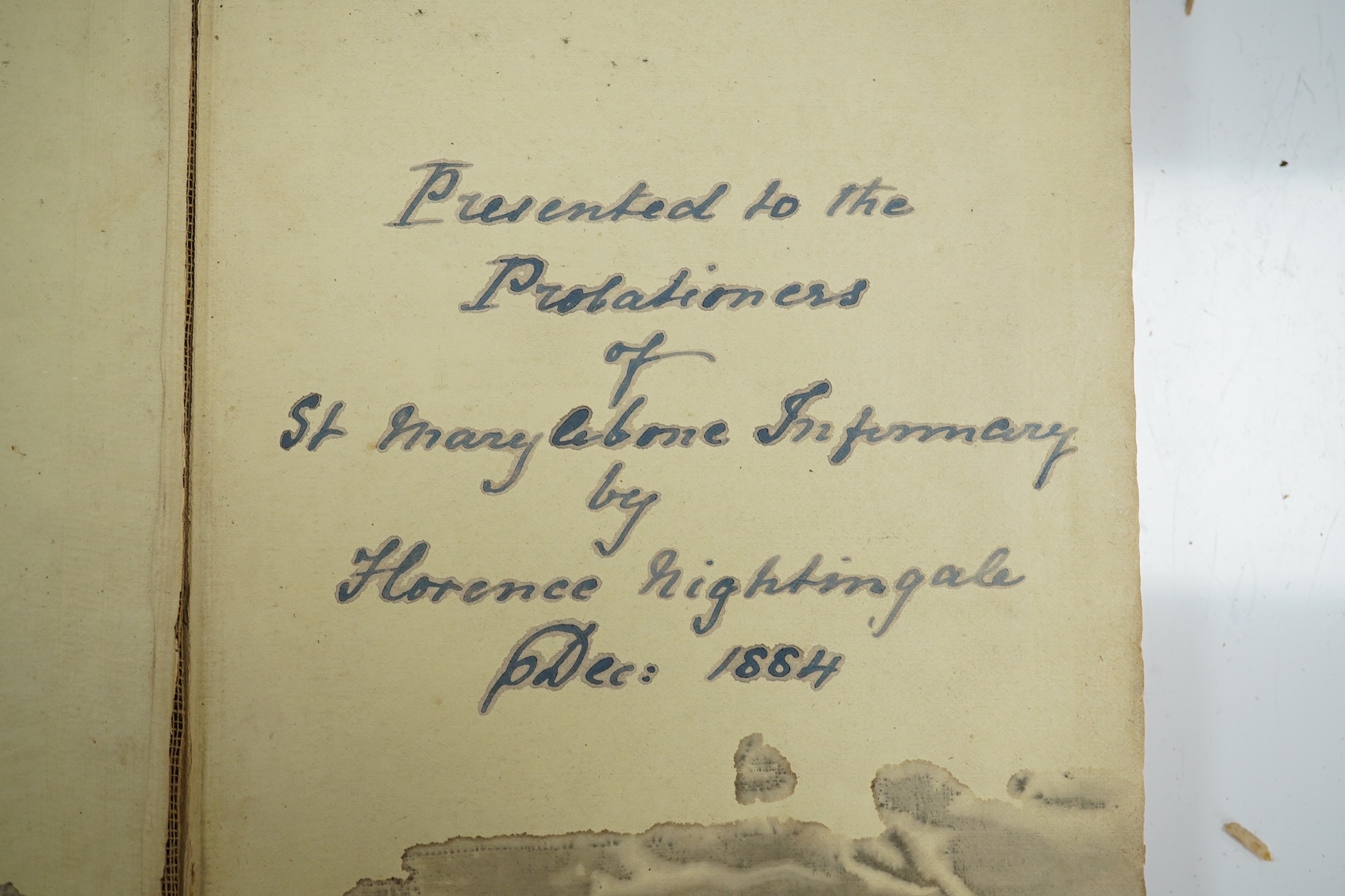 Nightingale, Florence - Notes on Nursing: what it is, and what it is not. new edition, revised and enlarged. original blind decorated and gilt lettered cloth, yellow e/ps. (distressed). Harrison, 1860.